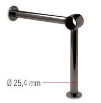 Antracit fodhviler Ø25,4 mm